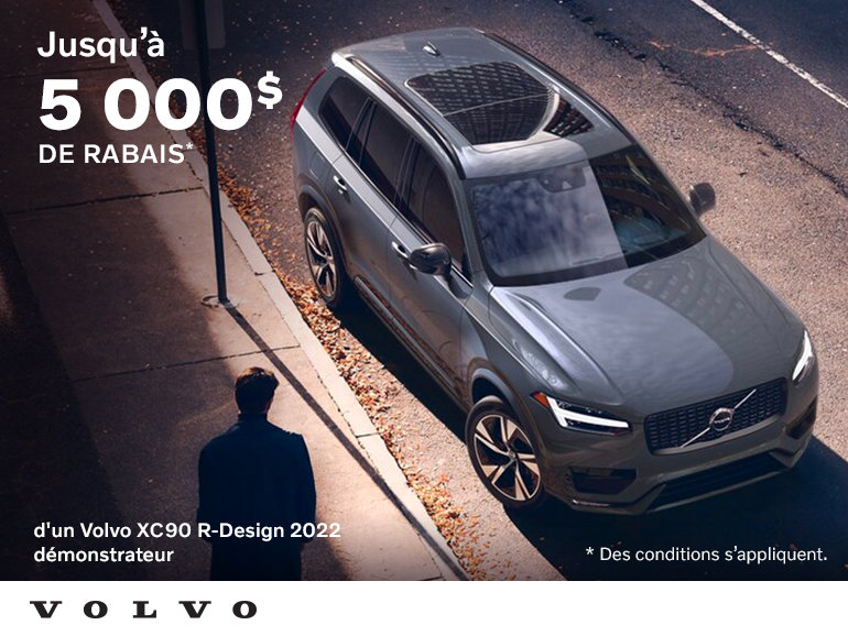 Le Volvo XC90 R-Design 2022 démonstrateur