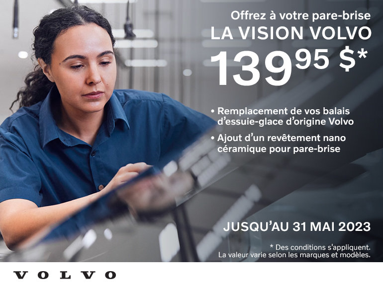Offrez à votre pare-brise la Vision Volvo