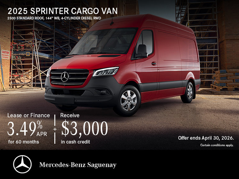2025 Sprinter Cargo Van