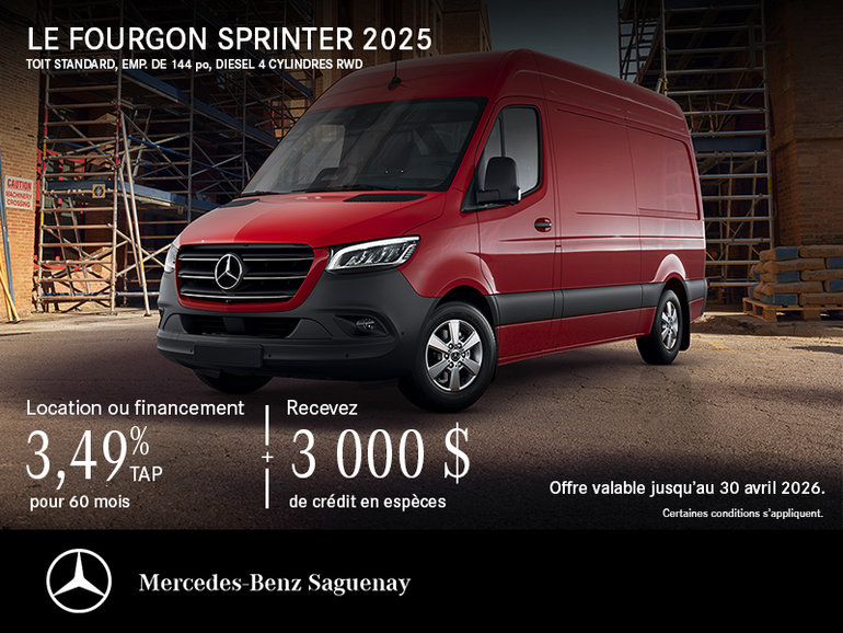 Fourgon Sprinter Cargo 2025