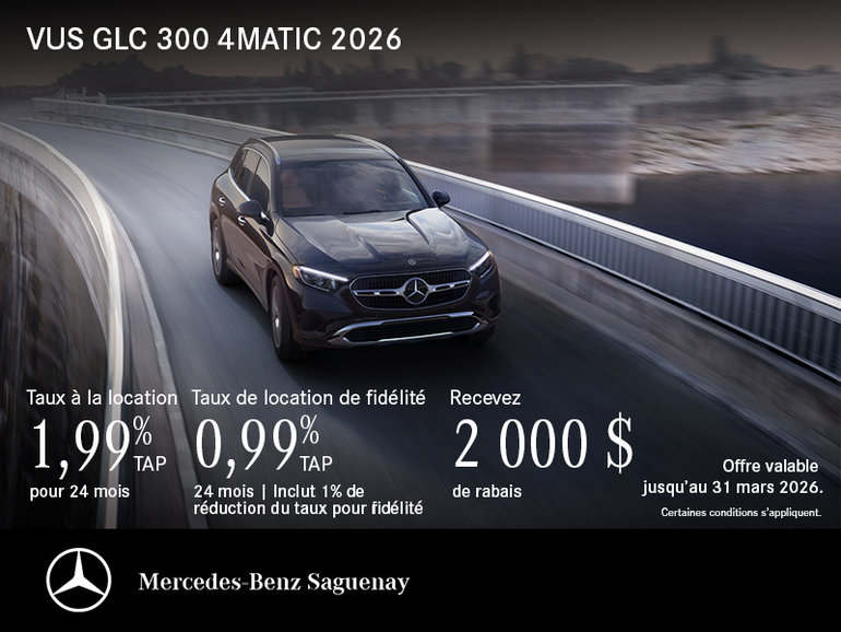 VUS GLC 300 4MATIC 2026