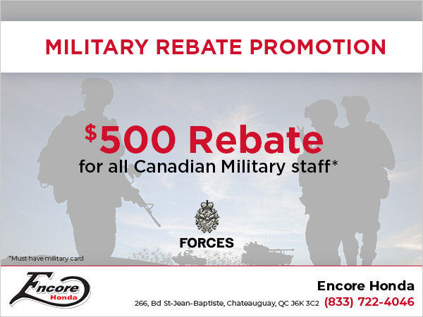 Military Rebate Promotion