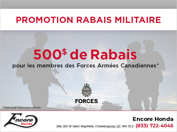 Promotion rabais militaire