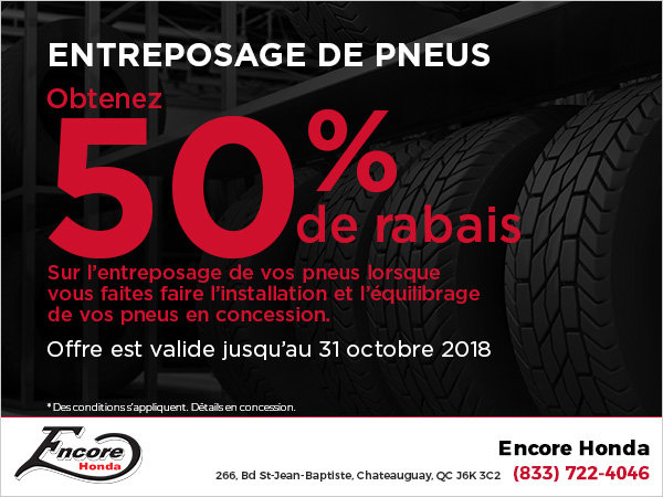 Entreposage de pneus