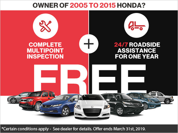 Free Multipoint Inspection and Roadside Assistance!