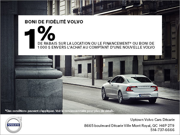 Boni de fidélité Volvo