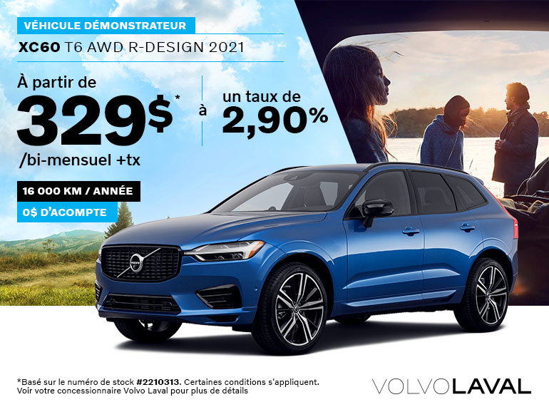 Démonstrateur XC60 T6 AWD R-Design 2021