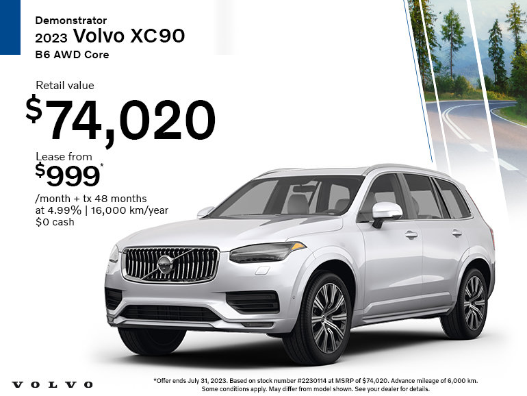 Volvo xc90 deals electric lease