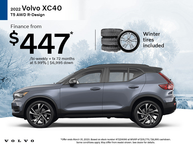 2022 Volvo XC40 from $447/bi-weekly