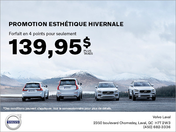 Promotion esthétique de protection hivernale!