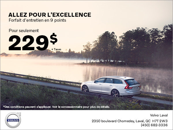 Forfait d'entretien l'Excellence en 9 points