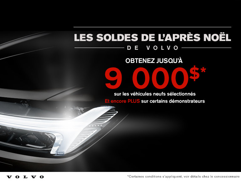 solde d'après Noel de Volvo