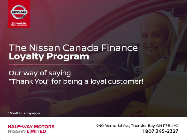 The Nissan Canada Finance Loyalty Program