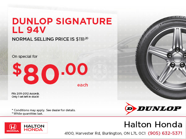 Save on Dunlop Signature!