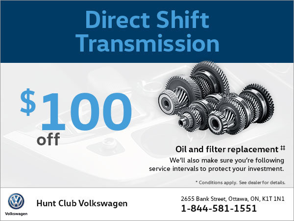Get $100 Off a Direct Shift Transmission!