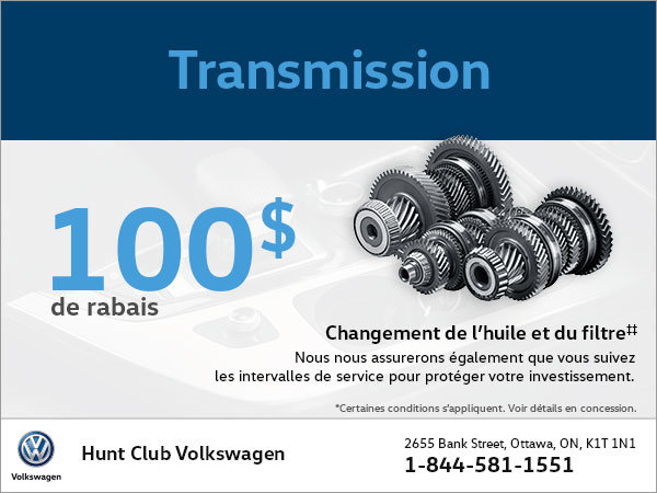 Économisez sur la transmission!