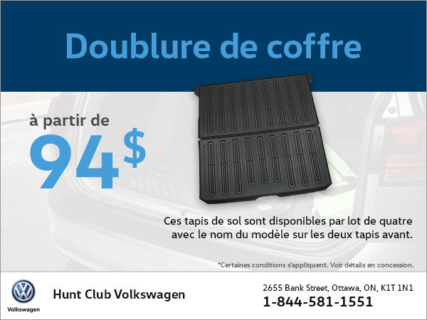 Obtenez une doublure de coffre à partir de 94$!