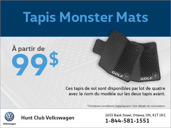 Obtenez des tapis Monster Mats à partir de 99$!