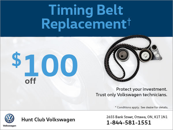 Get $100 Off Your Timing Belt Replacement!