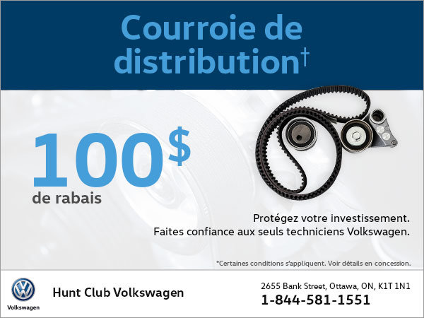 Économisez sur la courroie de distribution!