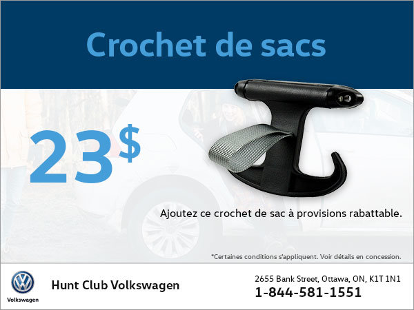 Achetez un crochet de sacs pour 23$!