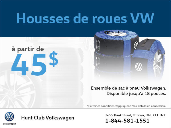 Obtenez des housses de roues VW à partir de 45$!