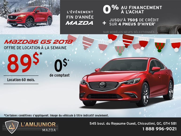 Procurez-vous la Mazda6 2018!