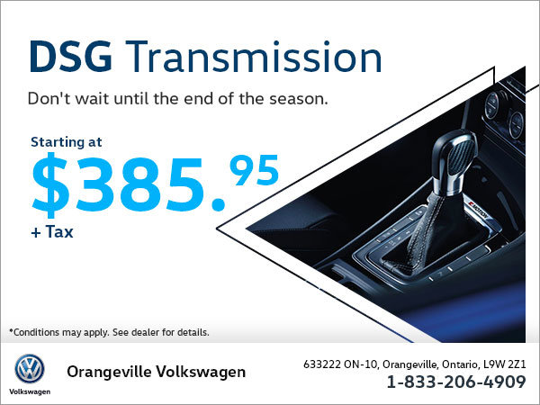 Get a DSG Transmission Starting at $385.95!