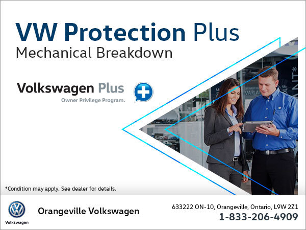 Get Mechanical Breakdown Protection with Volkswagen Protection Plus!