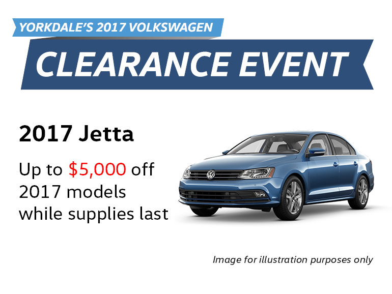 2017 Clearance Event: Jetta