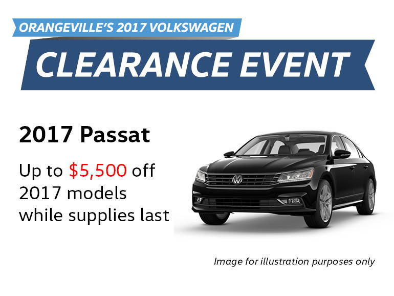 2017 Clearance Event: Passat