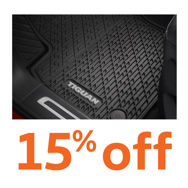 15% off all Volkswagen floor mats