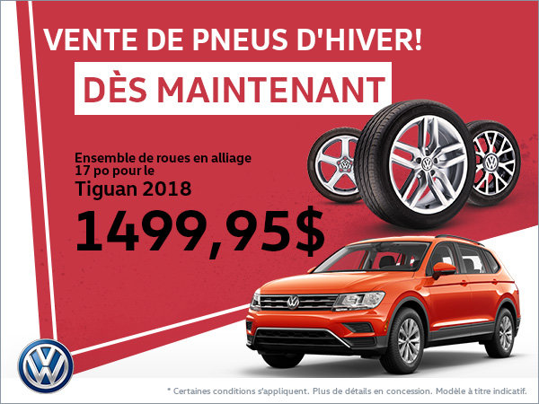 Ensemble de roues en alliage de 17 po pour le Tiguan 2018!