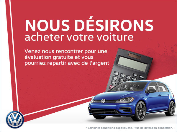 Nous achetons des véhicules usagés!