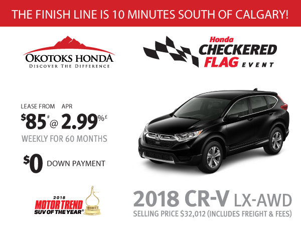 Honda CRV LX AWD at Okotoks Honda (South of Calgary)