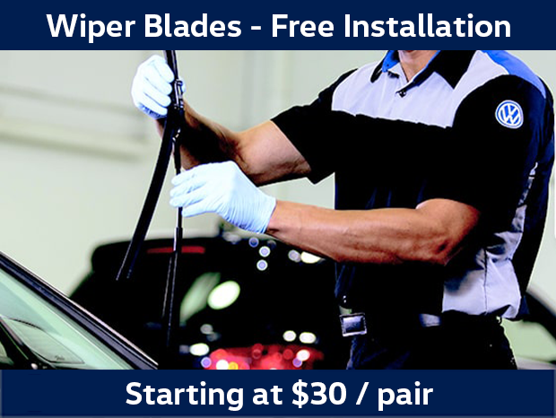 Free Installation on Wiper Blades, Starting at $30 per pair!