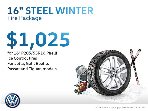 Get a Steel Winter Tire Package for $1,025!