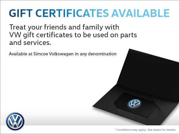 Treat Friends and Family to VW Gift Certificates!