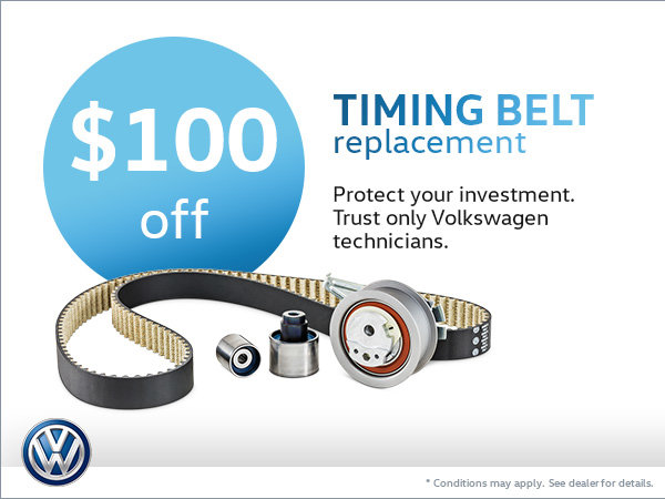 Get $100 Off Your Timing Belt Replacement!