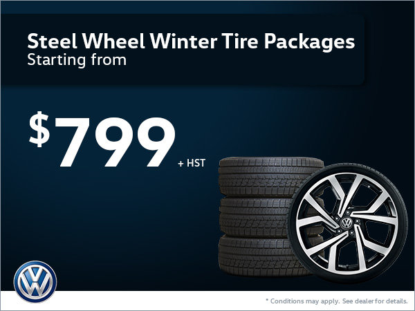 Steel Wheel Winter Tire Packages Starting from $799!