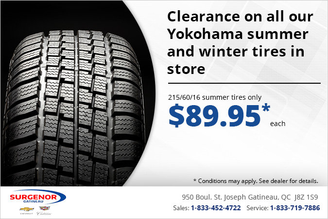 Clearance on Yokohama Winter and Summer Tires!