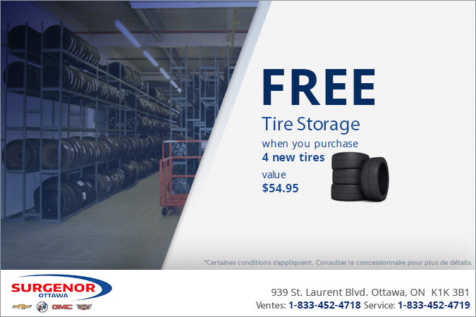 Free Tire Storage