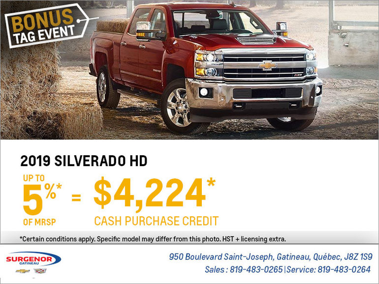 Get the 2019 Chevrolet Silverado HD