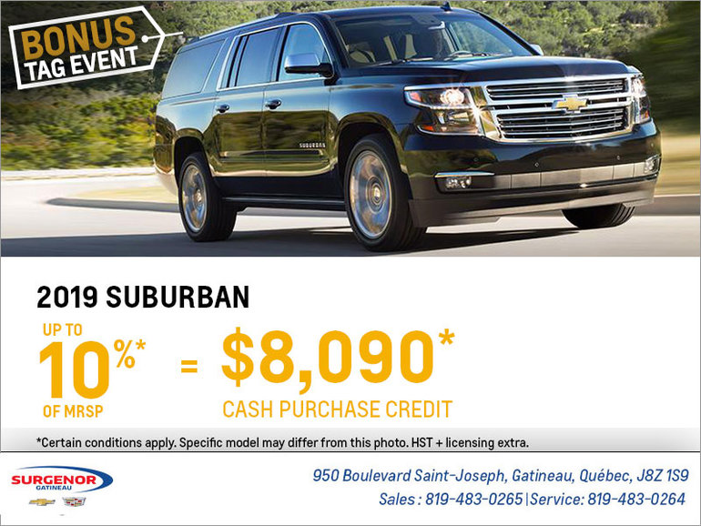 Get the 2019 Chevrolet Suburban