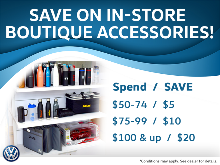 Save on VW Boutique Accessories