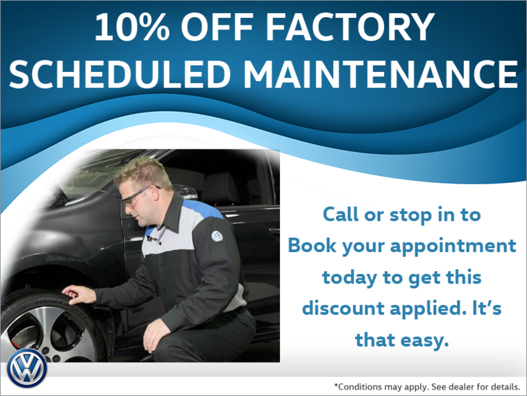 10% Off Factory Scheduled Maintenance
