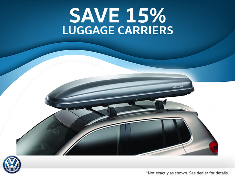 15% off Roof Luggage Carriers