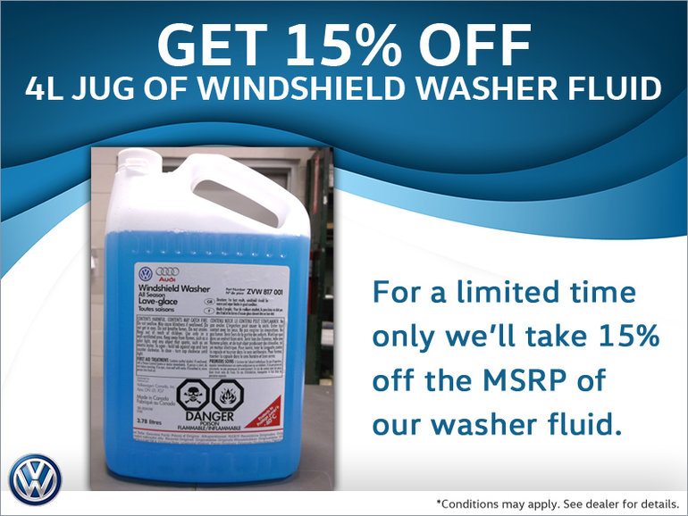 Save on Washer Fluid