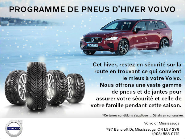 Programme de pneus d'hiver Volvo