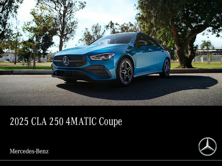 2025 CLA 250 Coupe<br>- 48-month Lease at 2.99%*<br>- Up to 1% Loyalty Reduction Available^<br>- $2,000 Lease/Finance Support**